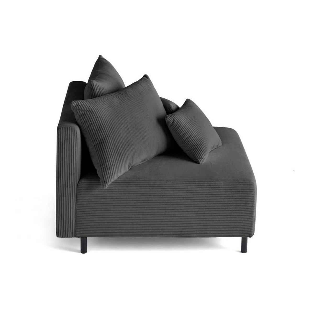 LISA DESIGN Edinburg - module d'assise - en velours côtelé