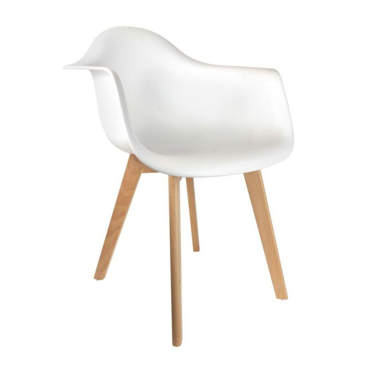 The Home Deco Factory Fauteuil scandinave pour enfant coloris blanc
