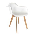The Home Deco Factory Fauteuil scandinave pour enfant coloris blanc