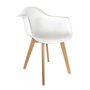 Voir la diapositive 1 : The Home Deco Factory Fauteuil scandinave pour enfant coloris blanc