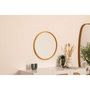 Voir la diapositive 2 : ATMOSPHERA Miroir rond en bois - Diam 55 cm - Marron