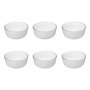 Voir la diapositive 1 : SECRET DE GOURMET Lot de 6 Bols en Porcelaine  Sublima  15cm Blanc