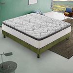ILOVESLEEP Matelas Mousse DELUXE - Epaisseur 30 Cm - Réversible - Côté Été/hiver. Coloris disponibles : Gris