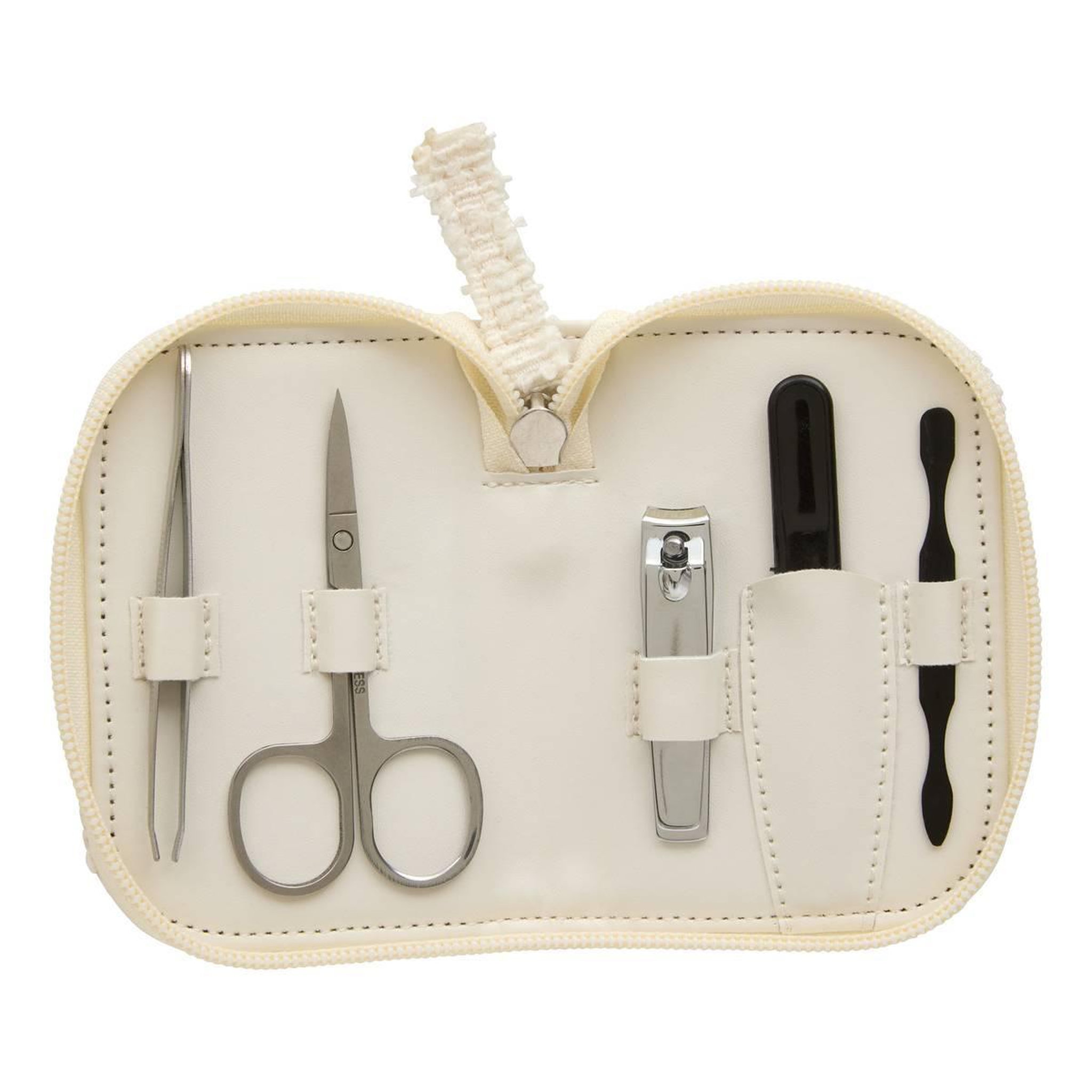 Voir la diapositive 2 : FIVE Set Manucure Bouclette  Yla  8cm Blanc