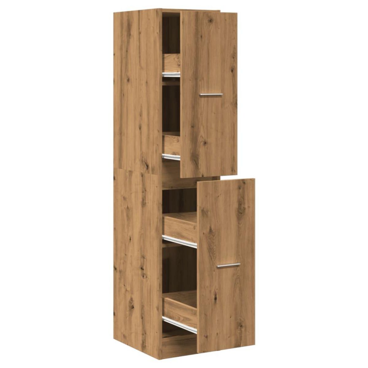 VIDAXL Armoire d'apothicaire chene artisanal bois d'ingenierie
