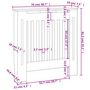 Voir la diapositive 6 : VIDAXL Cache-radiateur MDF 78 cm