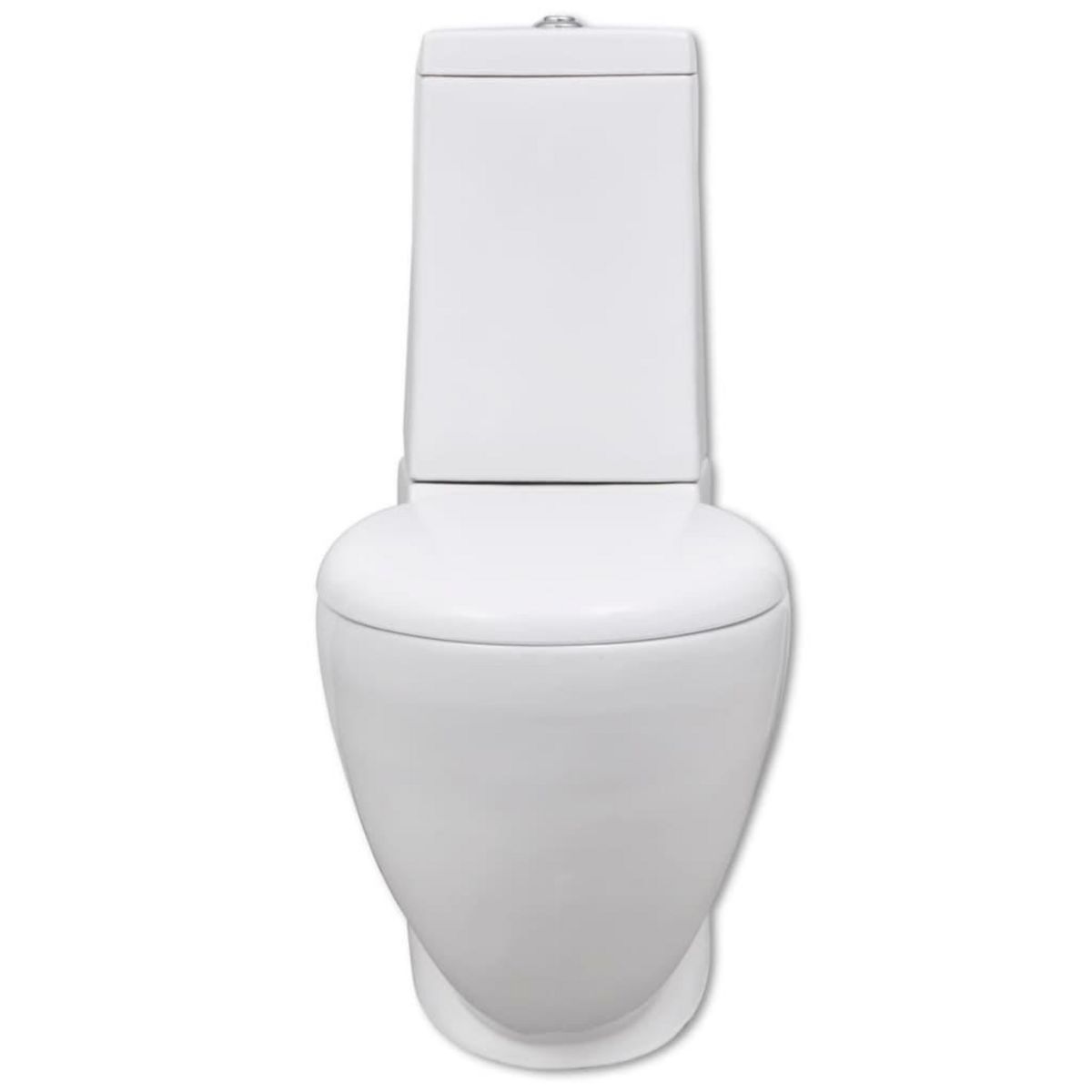 VIDAXL Ensemble de bidet et toilette Ceramique Blanc
