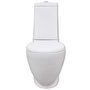 Voir la diapositive 2 : VIDAXL Ensemble de bidet et toilette Ceramique Blanc