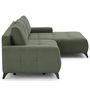 Voir la diapositive 4 : LISA DESIGN Rimini - canapé d'angle droit 4 places convertible avec coffre en tissu texturé