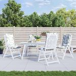 VIDAXL Coussins de chaise a dossier haut lot de 4 modele de feuille