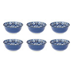 Paris Prix Lot de 6 Bols en Porcelaine  Jaipur  57cl Bleu