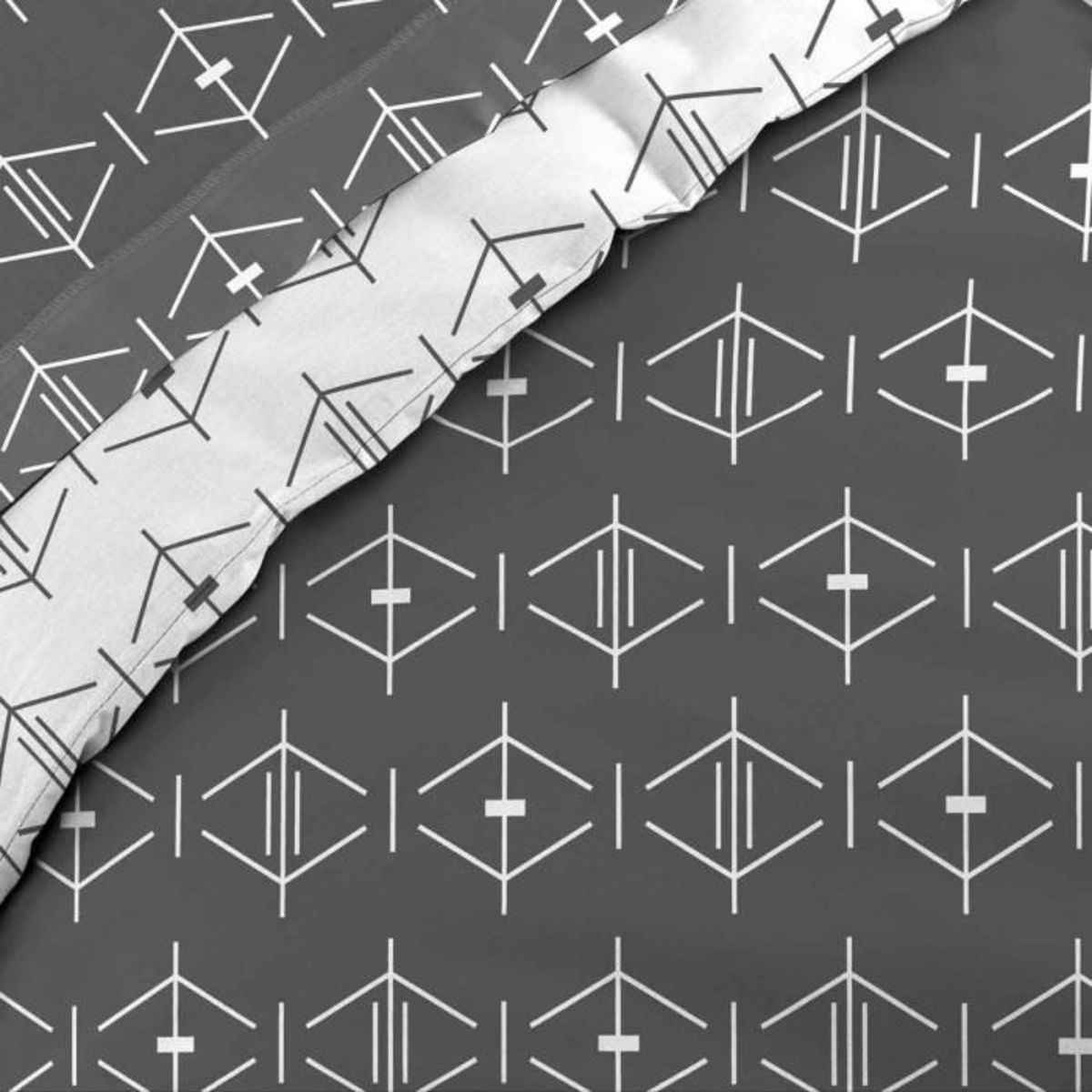 Paris Prix Housse de Couette  Aristide  140x200cm Anthracite