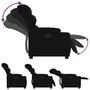 Voir la diapositive 4 : VIDAXL Fauteuil inclinable Noir Tissu