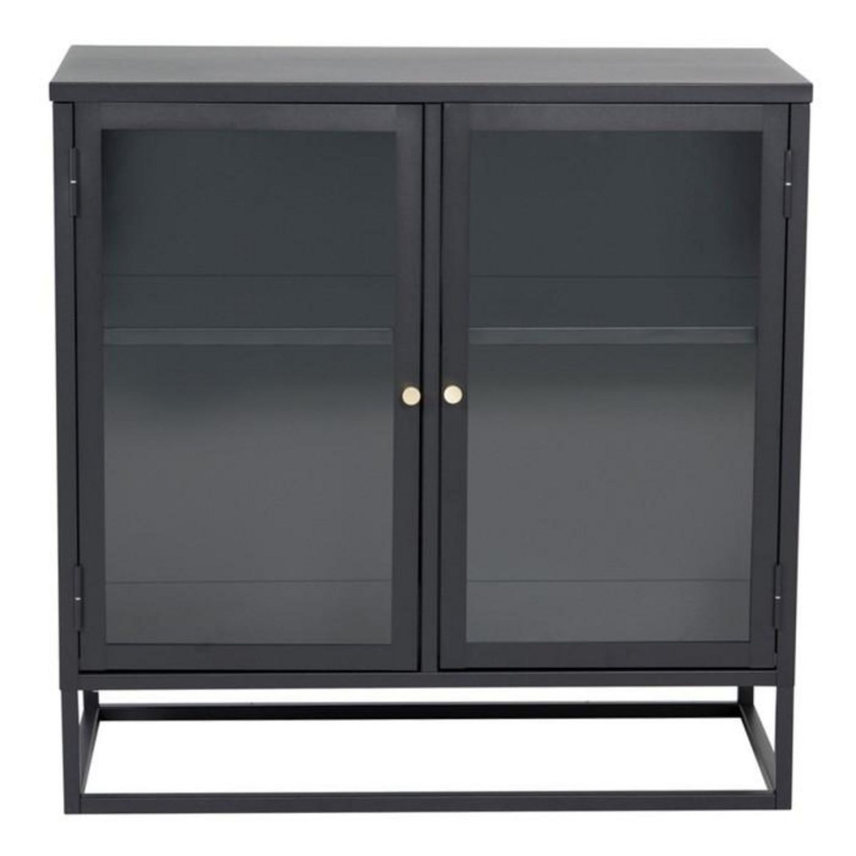 Paris Prix Vitrine 2 Portes  Bakal  85cm Noir