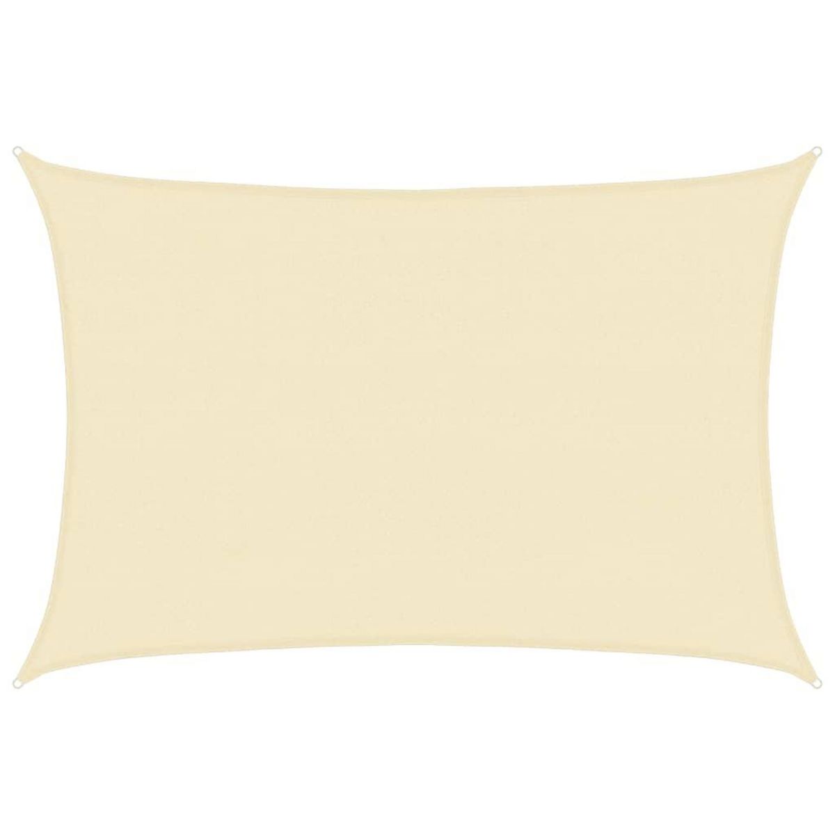 VIDAXL Voile d'ombrage 160 g/m^2 Creme 4x5 m PEHD