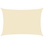 Voir la diapositive 2 : VIDAXL Voile d'ombrage 160 g/m^2 Creme 4x5 m PEHD