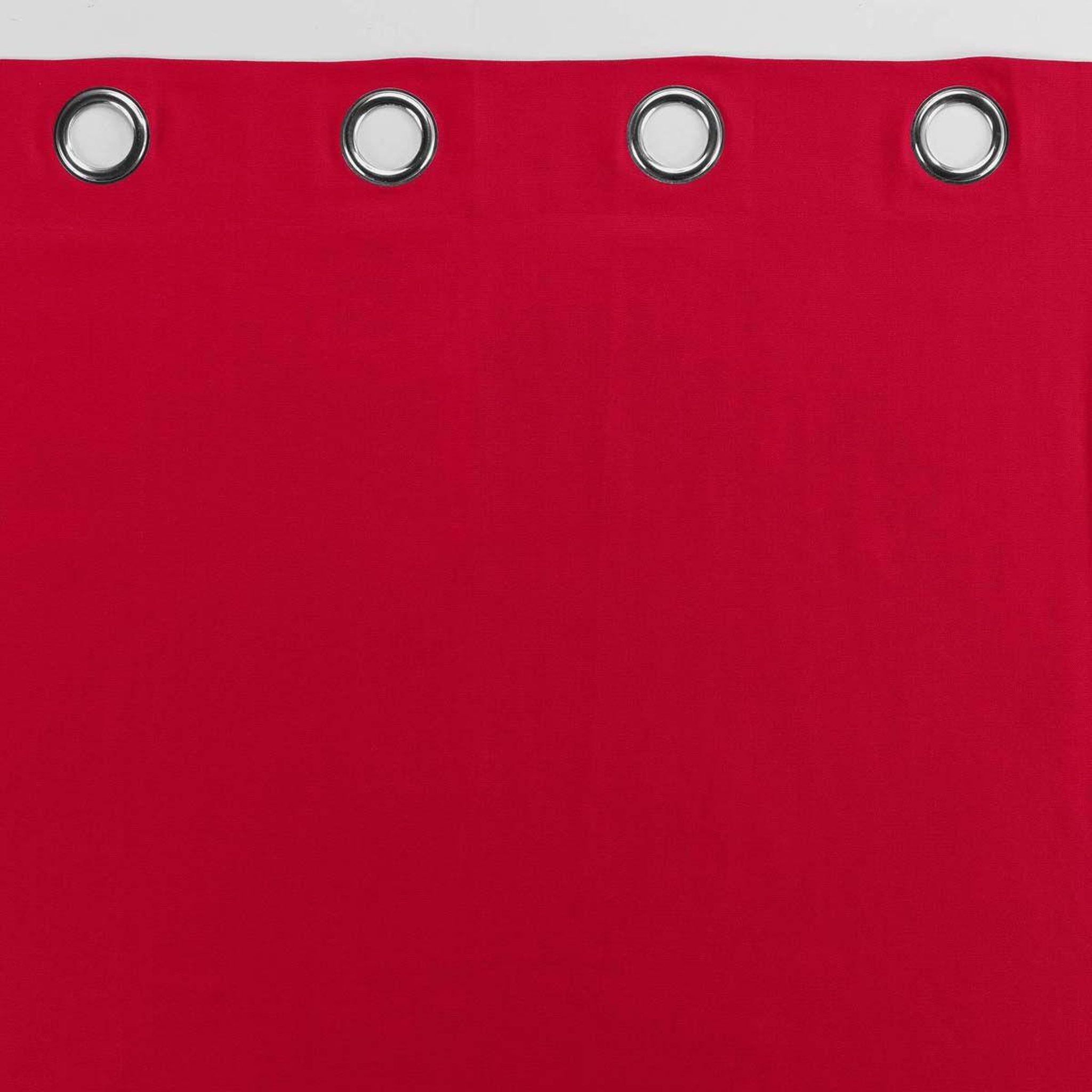 Voir la diapositive 3 : Douceur d'Intérieur Rideau à oeillets  panama  140x240cm rouge