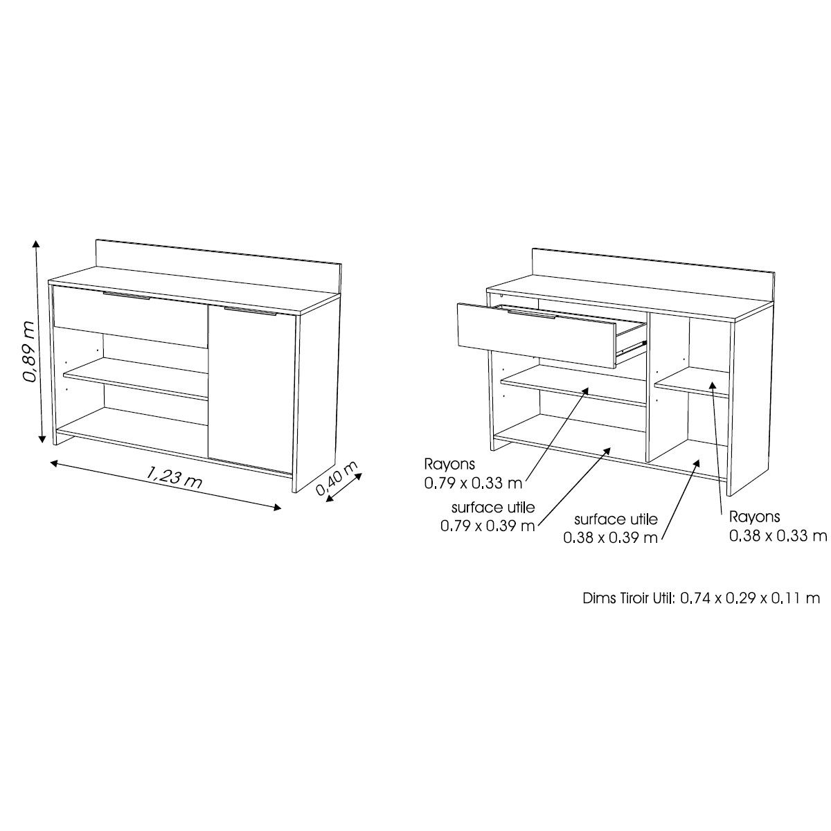 Meuble rangement de cuisine compact LIKE