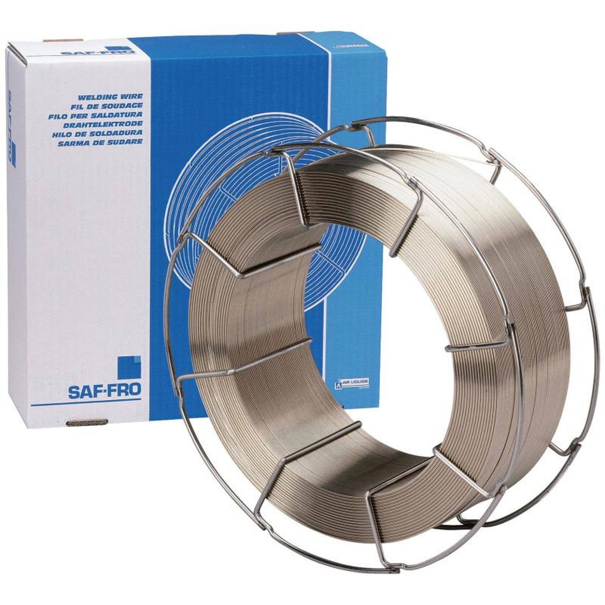 Voir la diapositive 2 : SAF-FRO Fil massif acier D1,2 FILCORD C bobine B300 16kg SAF FRO C12K016P6E22