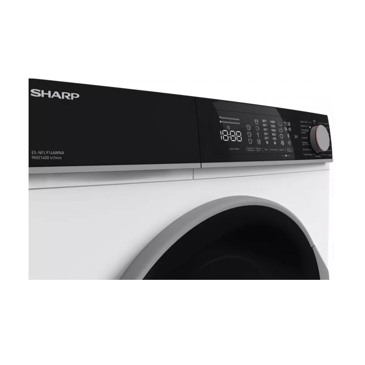 Sharp Lave-linge 9kg 1400 tours/min - ESNFL914AWNA