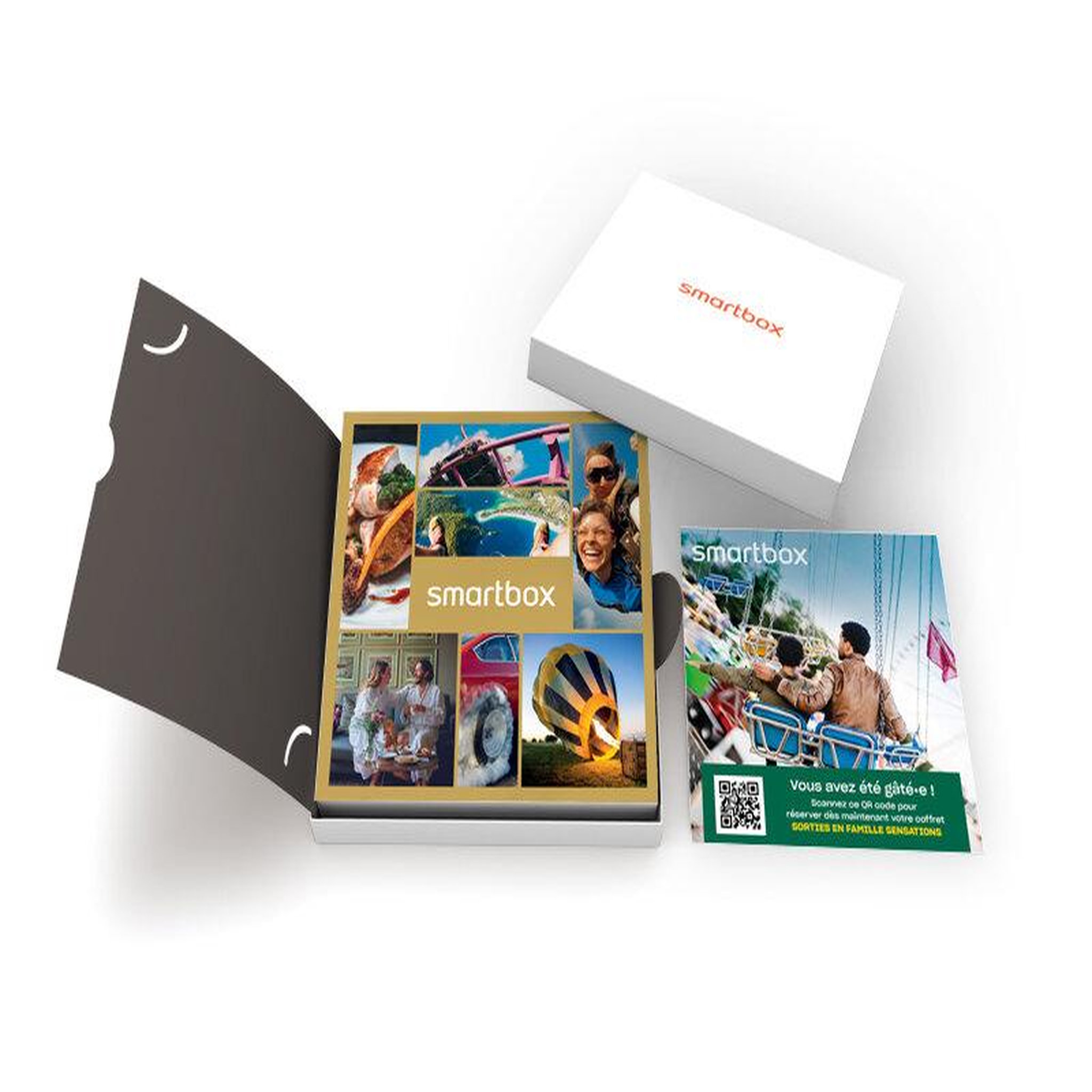 Voir la diapositive 2 : Smartbox Sorties en famille sensations - coffret cadeau multi-thèmes