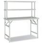 Voir la diapositive 2 : VIDAXL Table de travail de cuisine avec etagere 120x60x145 cm Inox