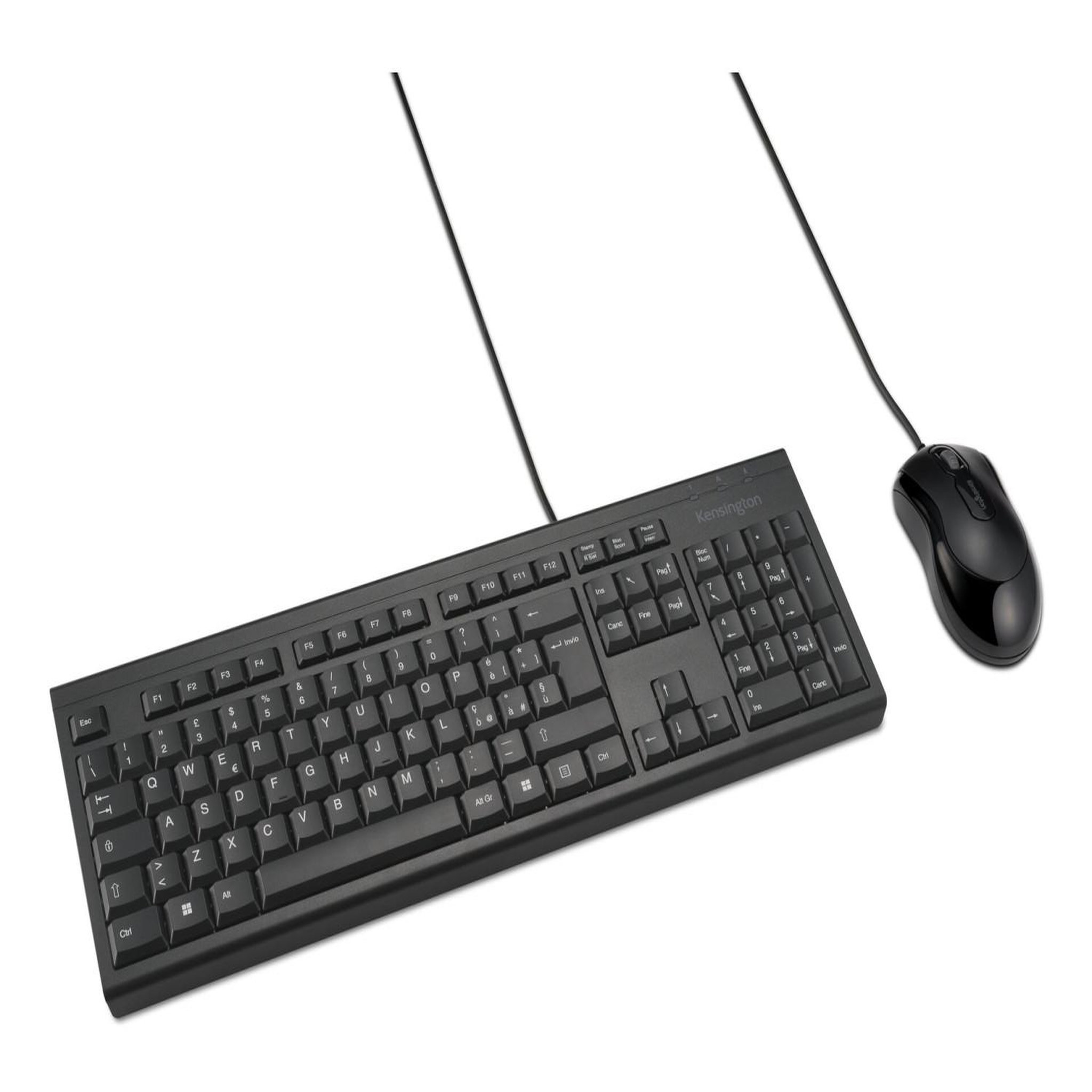 Voir la diapositive 1 : Kensington Kensington km100 eq kit clavier + souris filaire