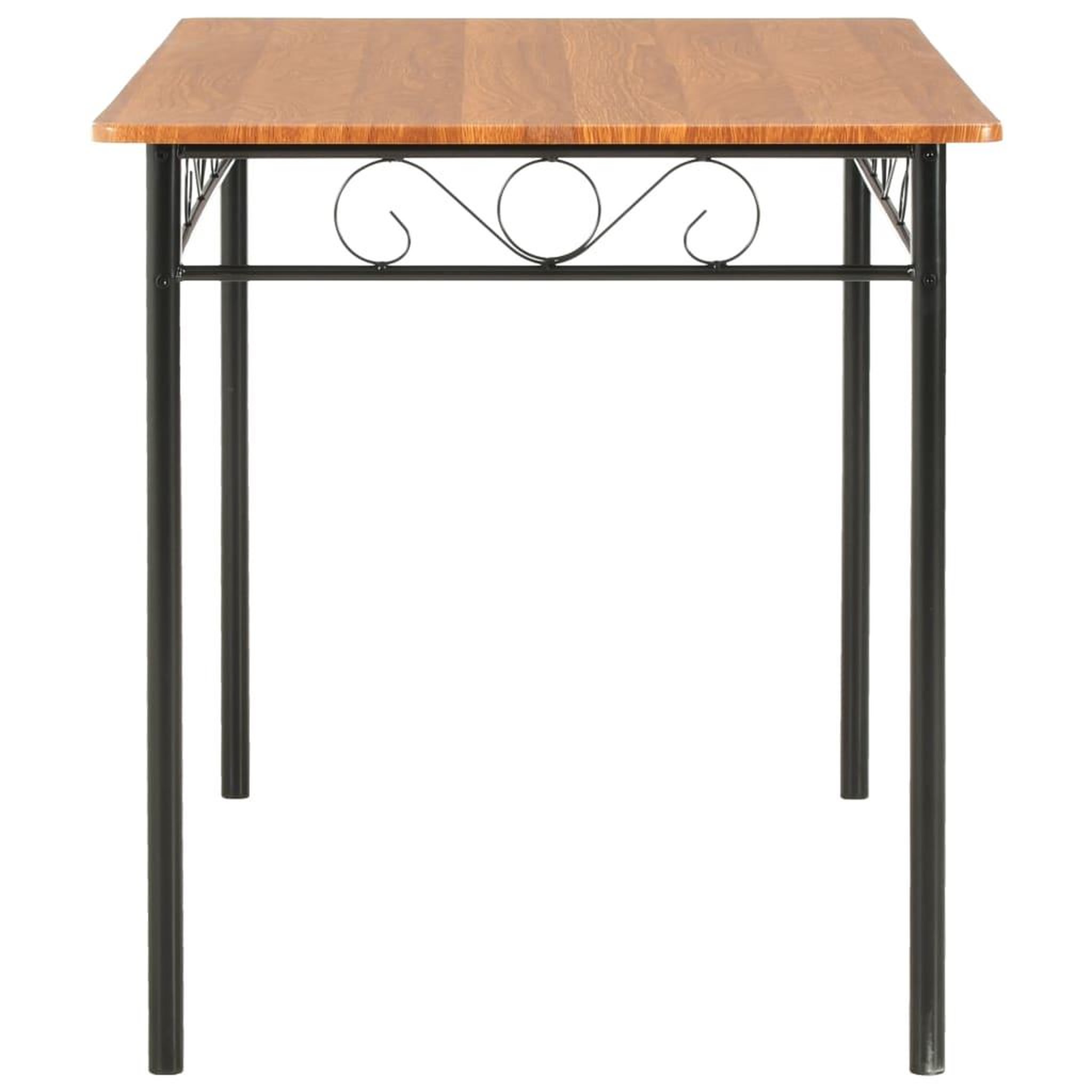 Voir la diapositive 3 : VIDAXL Table a manger Marron 120x70x75 cm MDF
