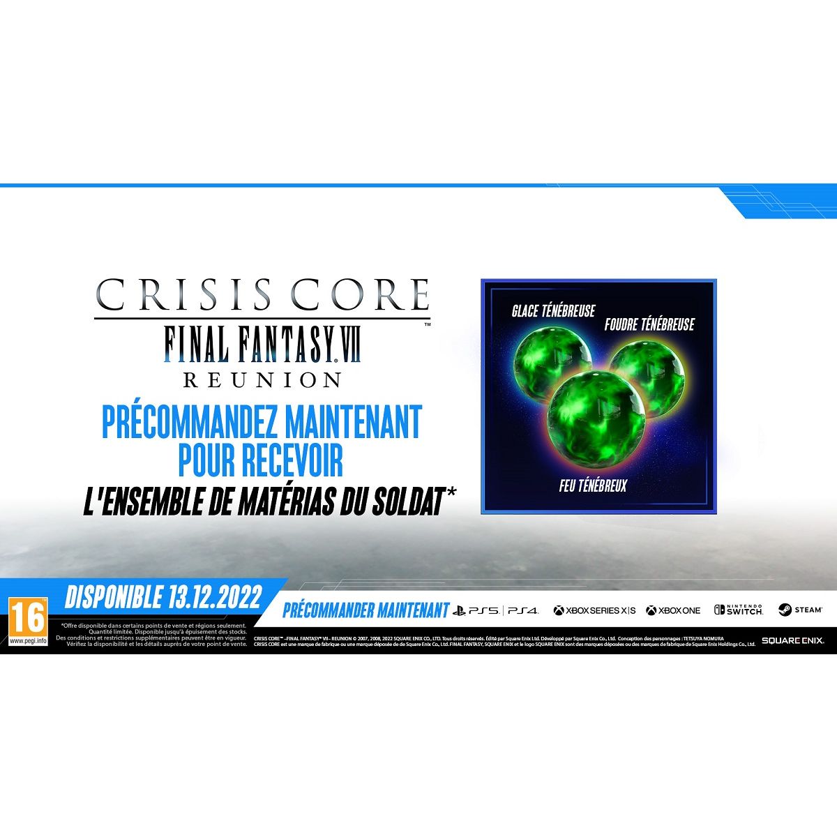 Crisis Core Final Fantasy VII Réunion PS5