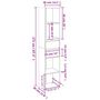Voir la diapositive 6 : VIDAXL Bibliotheque Blanc 36x30x171 cm Bois d'ingenierie