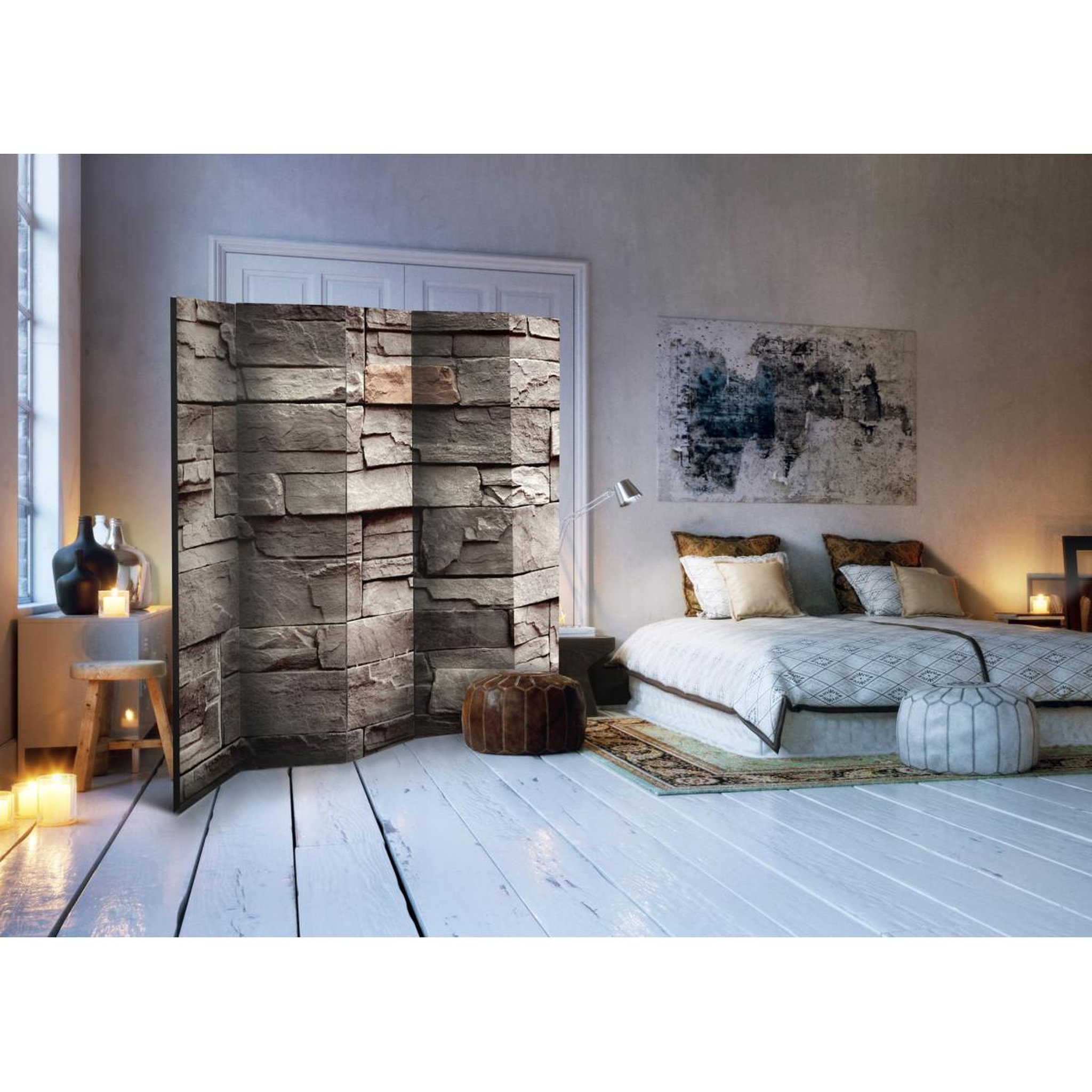 Voir la diapositive 2 : Paris Prix Paravent 5 volets  wall of silence  172x225cm