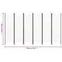 Voir la diapositive 6 : VIDAXL Cloison de separation 6 panneaux Blanc 300x180 cm