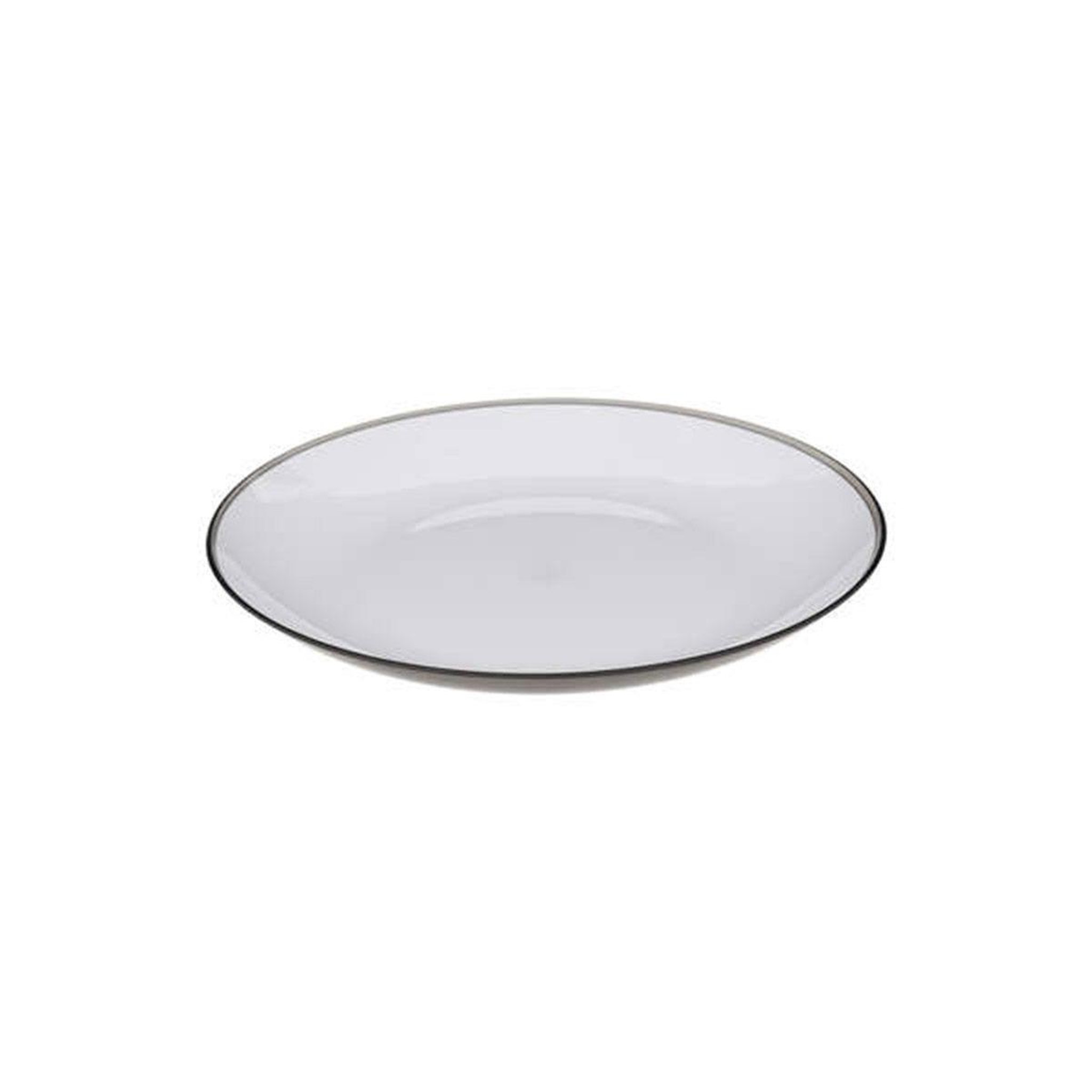 Voir la diapositive 2 : FIVE Lot de 6 assiettes plates réutilisables  square  25cm gris charbon