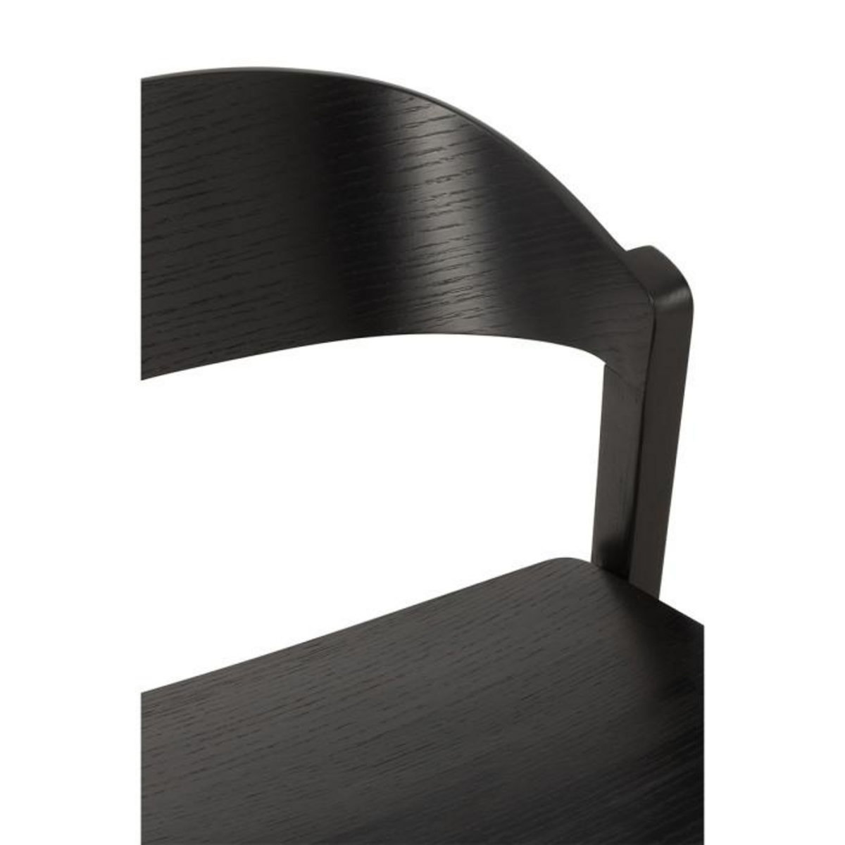 Paris Prix Chaise en Bois  Laga  75cm Noir