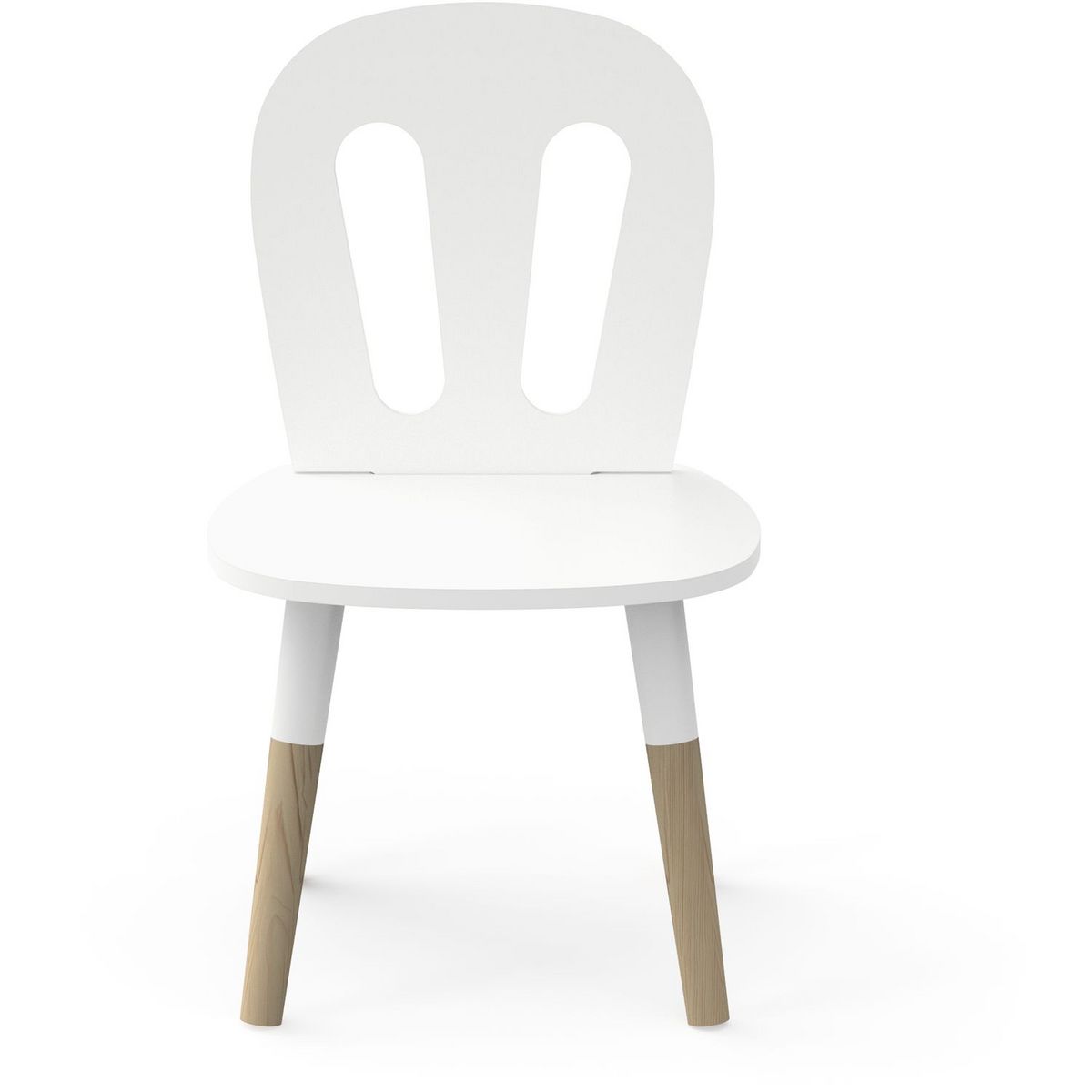 Set enfant 1 table 2 chaises blanc LINIA