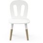 Voir la diapositive 2 : Set enfant 1 table 2 chaises blanc LINIA