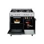 Voir la diapositive 3 : Airlux Piano de cuisson Airlux AA9PCGIX2 Butamax 90cm Gaz noir inox
