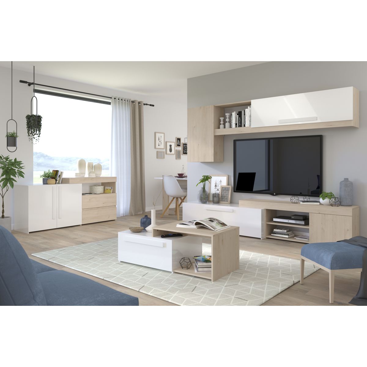 Table basse 1 tiroir L110cm SWEDEN