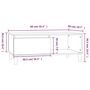 Voir la diapositive 6 : VIDAXL Table basse Gris beton 90x50x36,5 cm Bois d'ingenierie