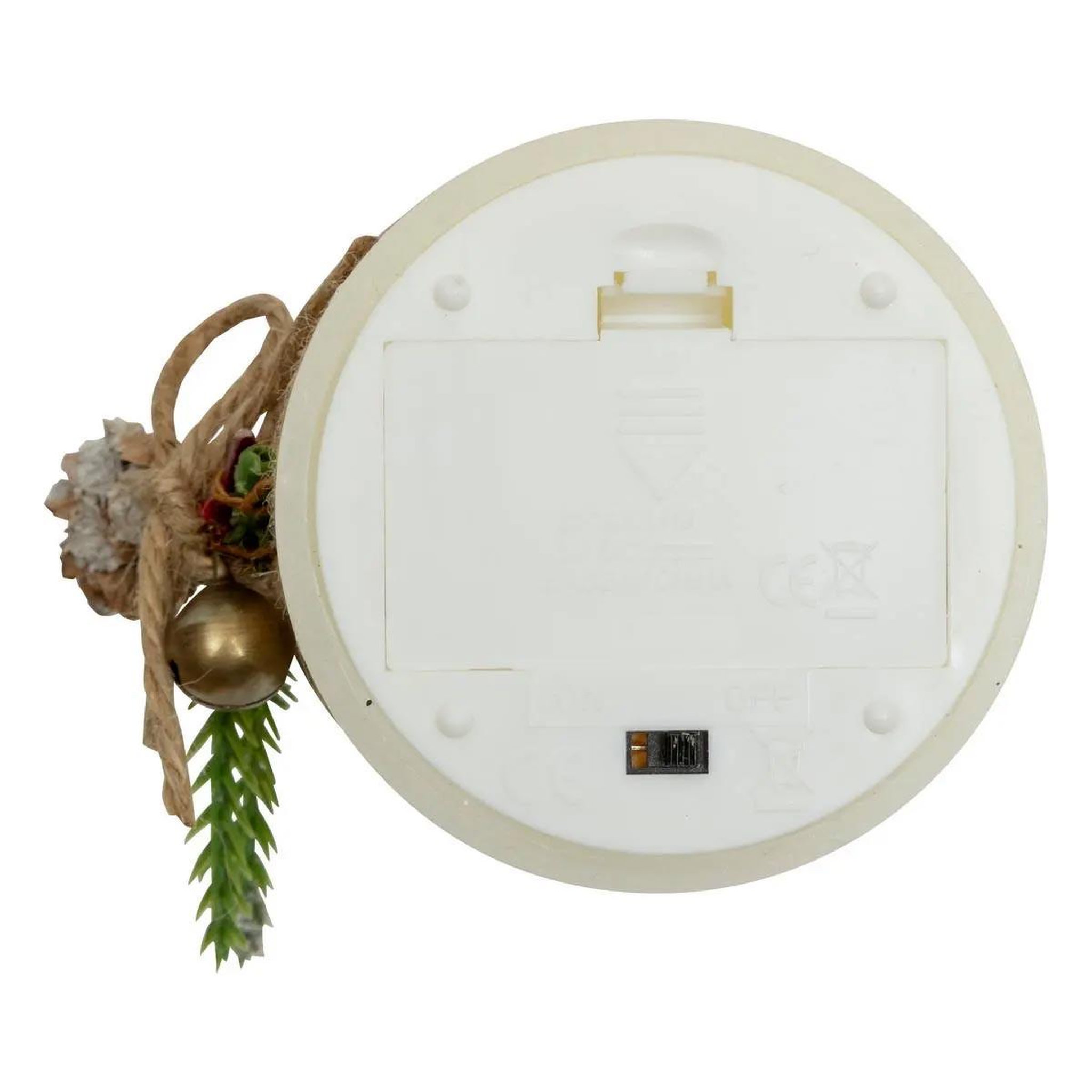 Voir la diapositive 4 : ATMOSPHERA Bougie led de noël  branche  12cm blanc
