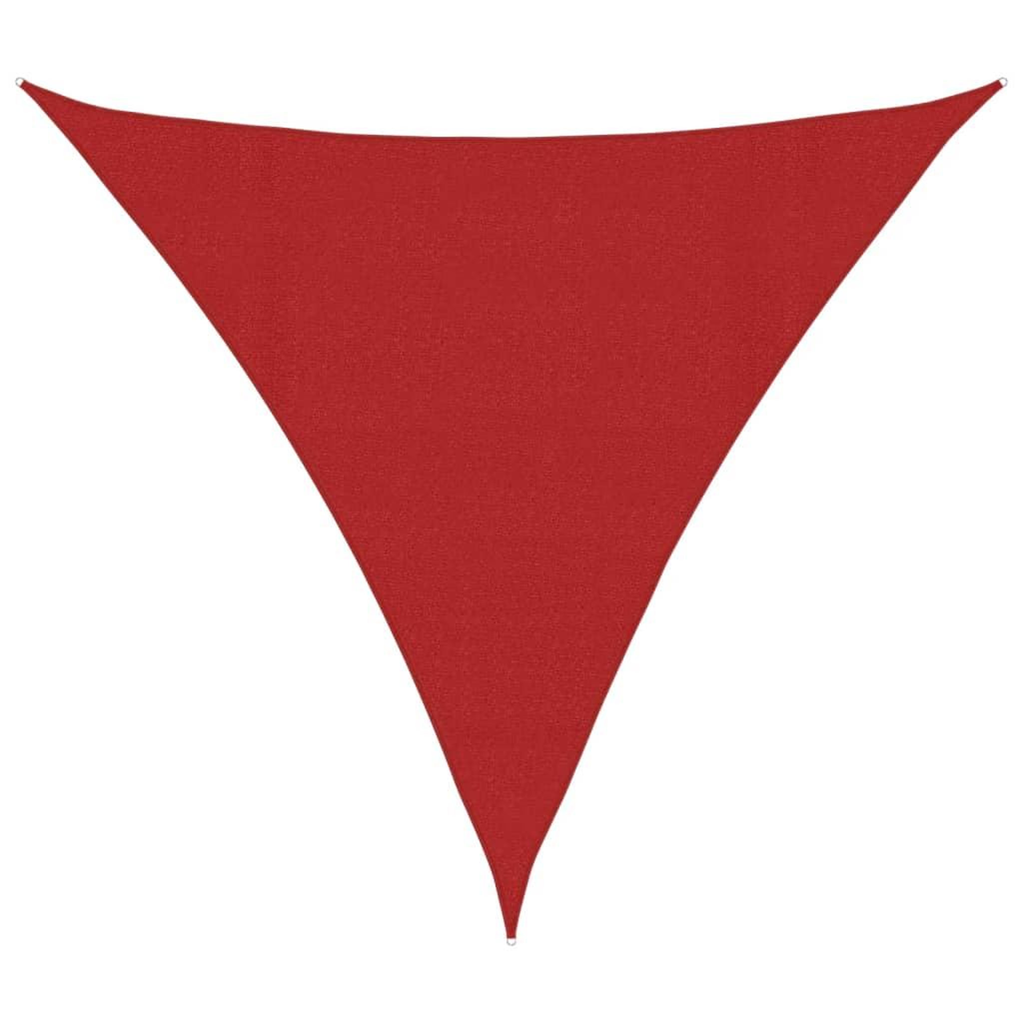 Voir la diapositive 2 : VIDAXL Voile d'ombrage 160 g/m^2 Rouge 4x4x4 m PEHD