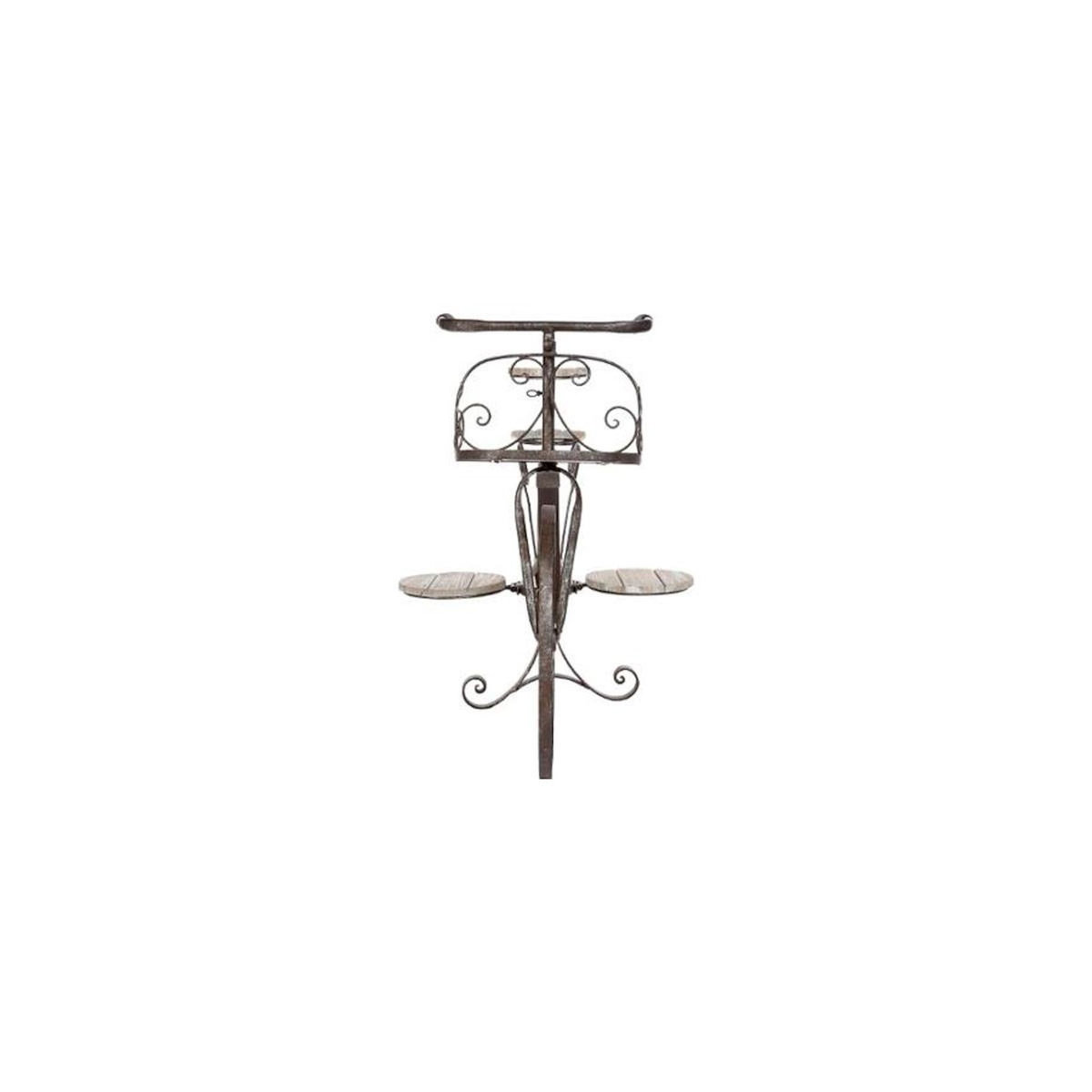 HESPERIDE Porte-Plantes en Bois  Vélo  97cm Chêne