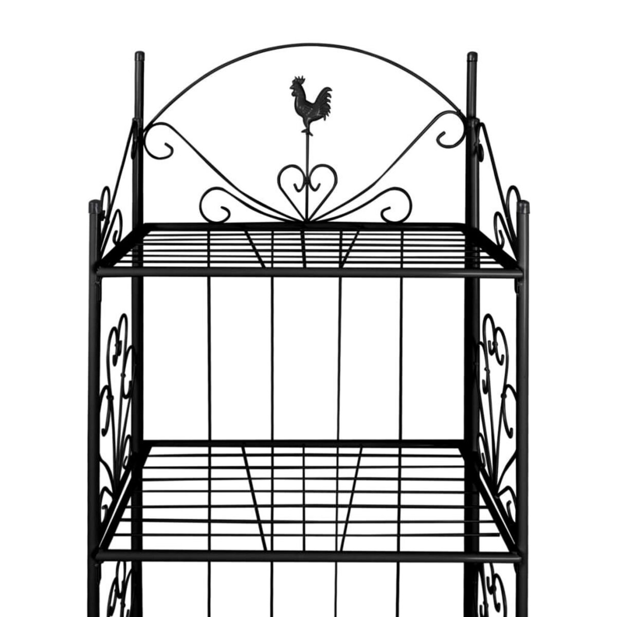 VIDAXL Support pour plantes Carre Noir