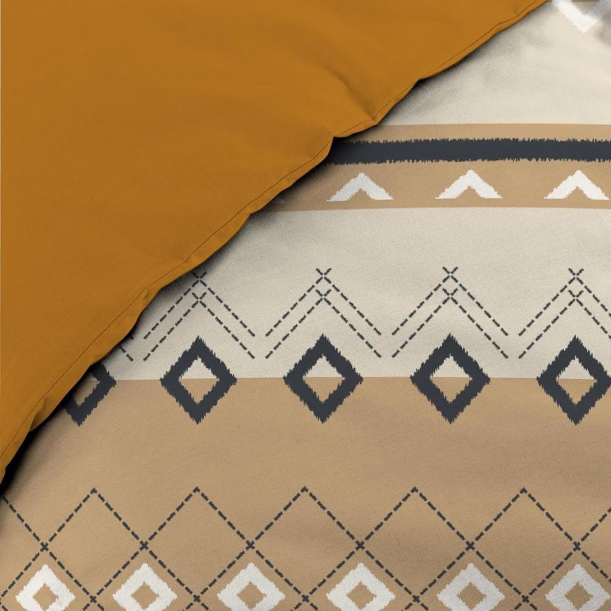 Douceur d'Intérieur Housse de couette 240x220 + 2 taies 100% coton