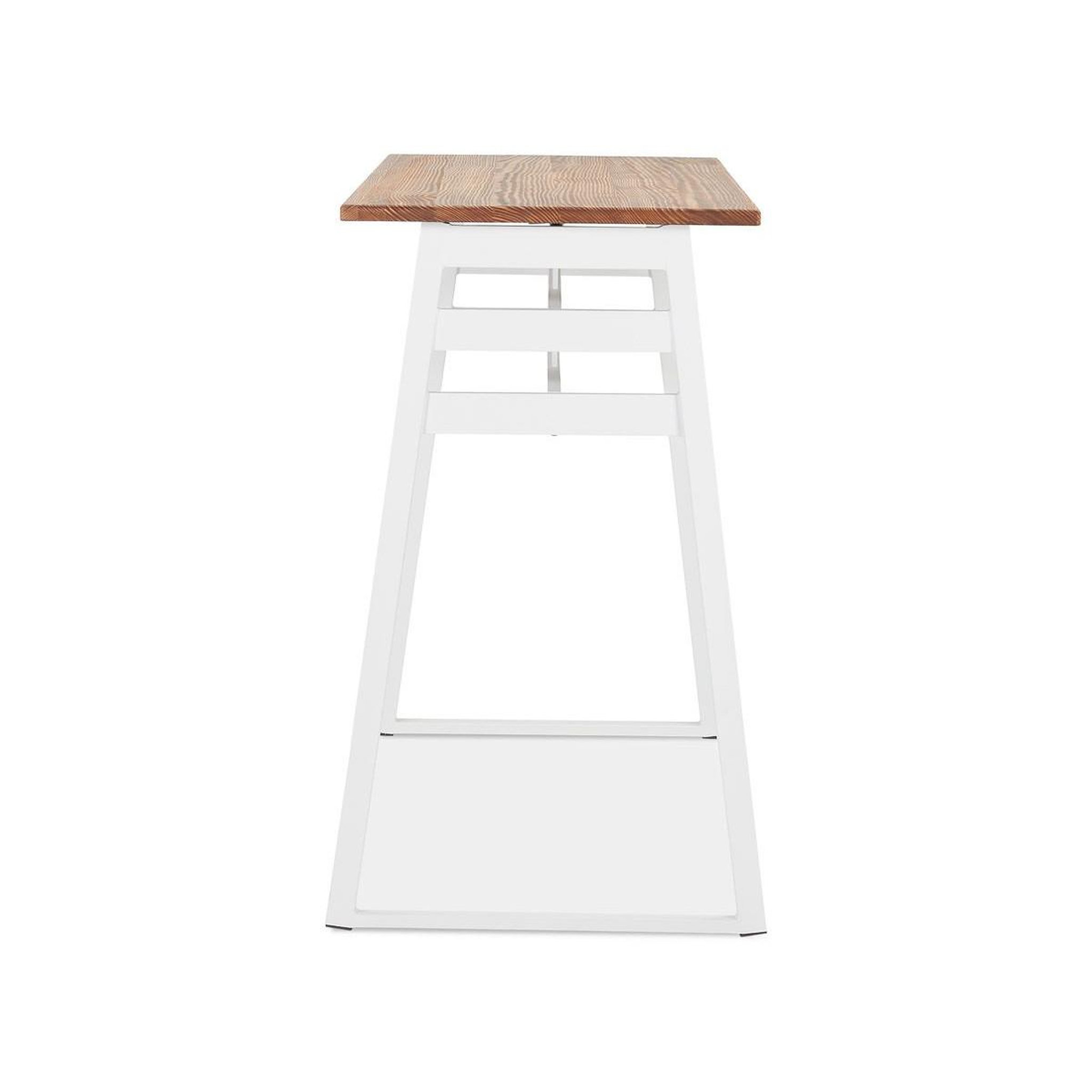 Voir la diapositive 3 : Paris Prix Table de bar en bois design  javier  150cm blanc