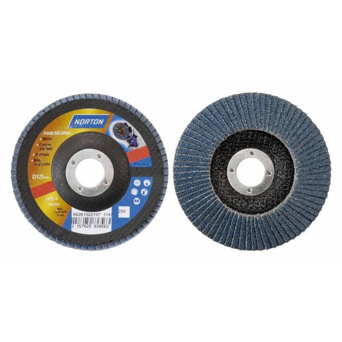 CENTRALE BRICO Disque à lamelle diam. 125 grain 60