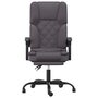 Voir la diapositive 3 : VIDAXL Fauteuil de massage inclinable de bureau Gris Similicuir