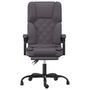 Voir la diapositive 3 : VIDAXL Fauteuil de massage inclinable de bureau Gris Similicuir