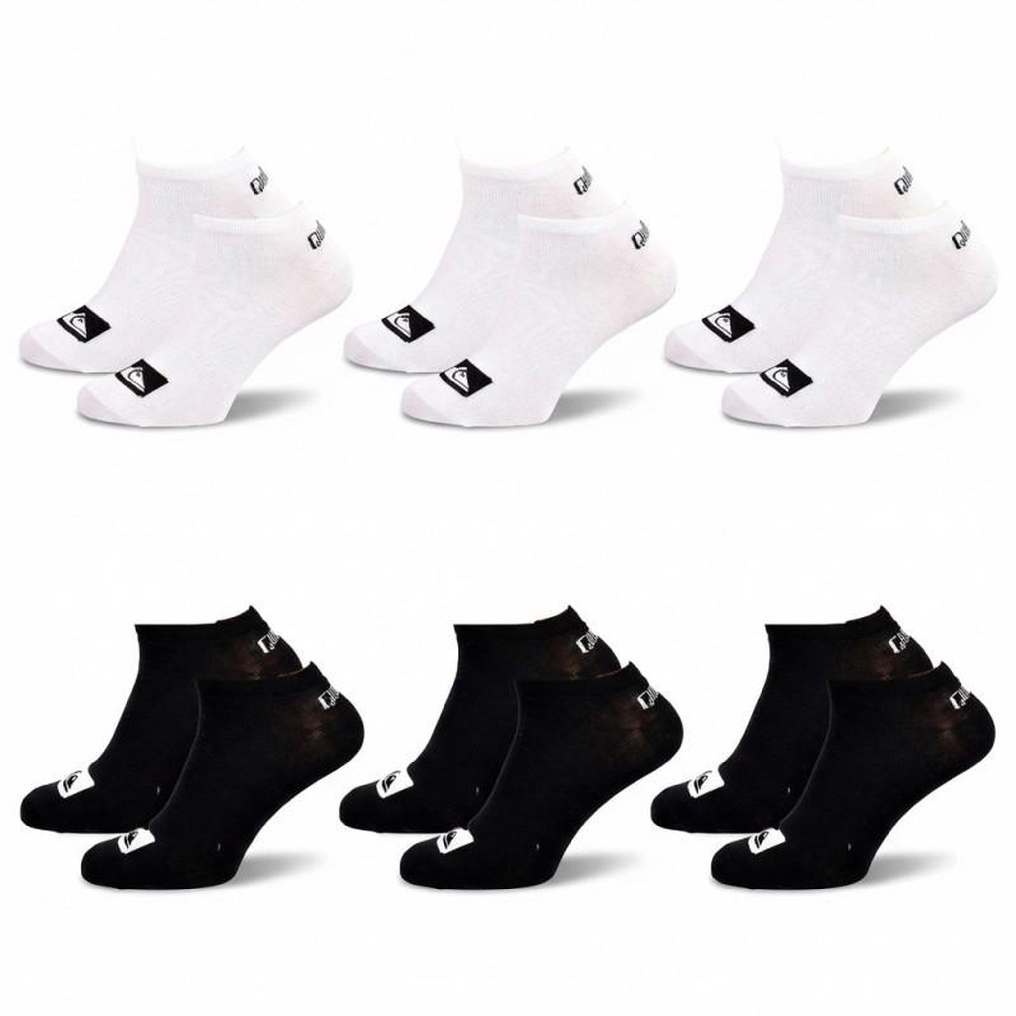 Voir la diapositive 1 : QUIKSILVER Quiksilver pack de chaussettes homme sneaker– lot 6 paires sport