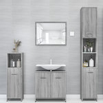VIDAXL Armoire de bain Sonoma gris 30x30x183,5 cm Bois d'ingenierie